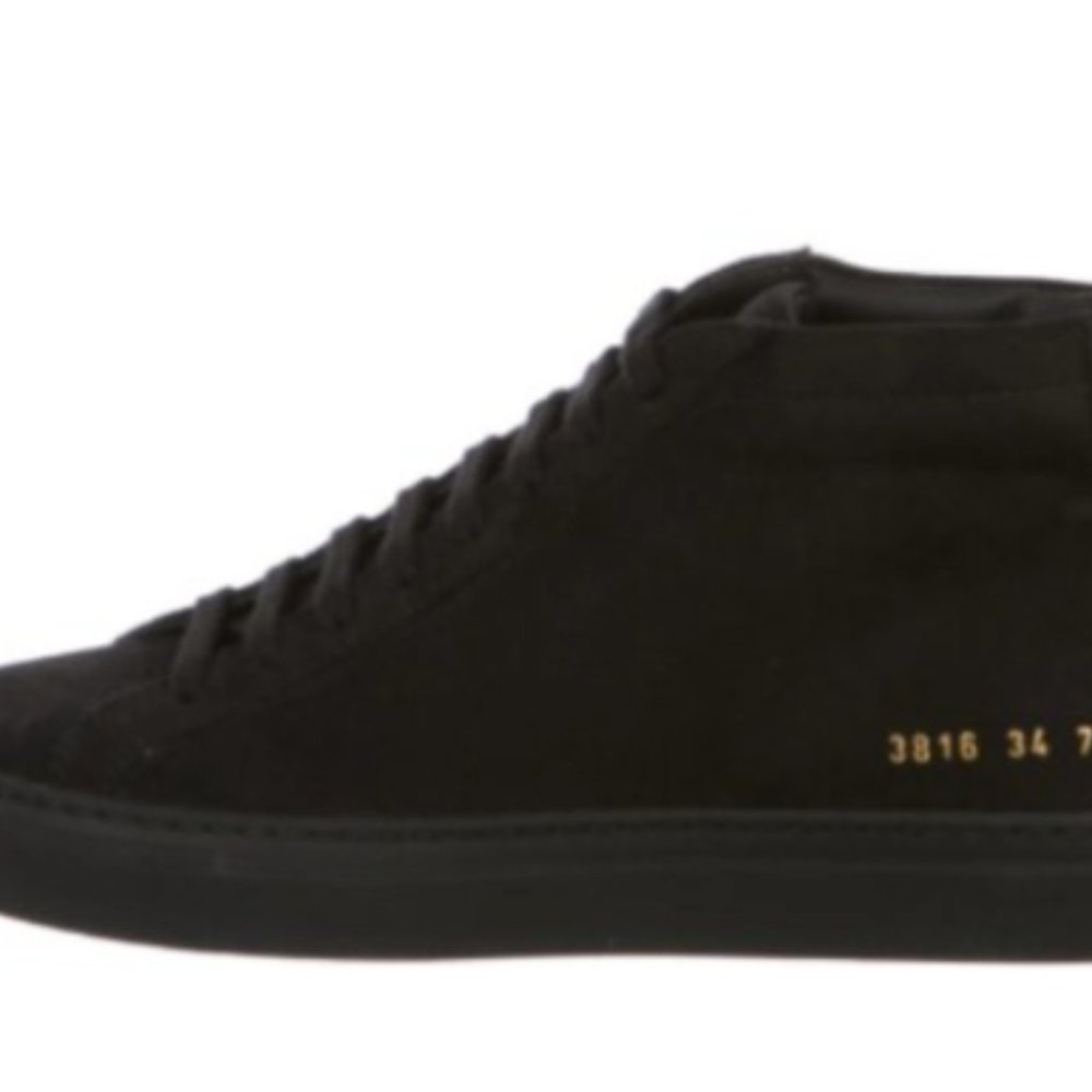 Woman by Common Projects Suede High-Top Sneakers